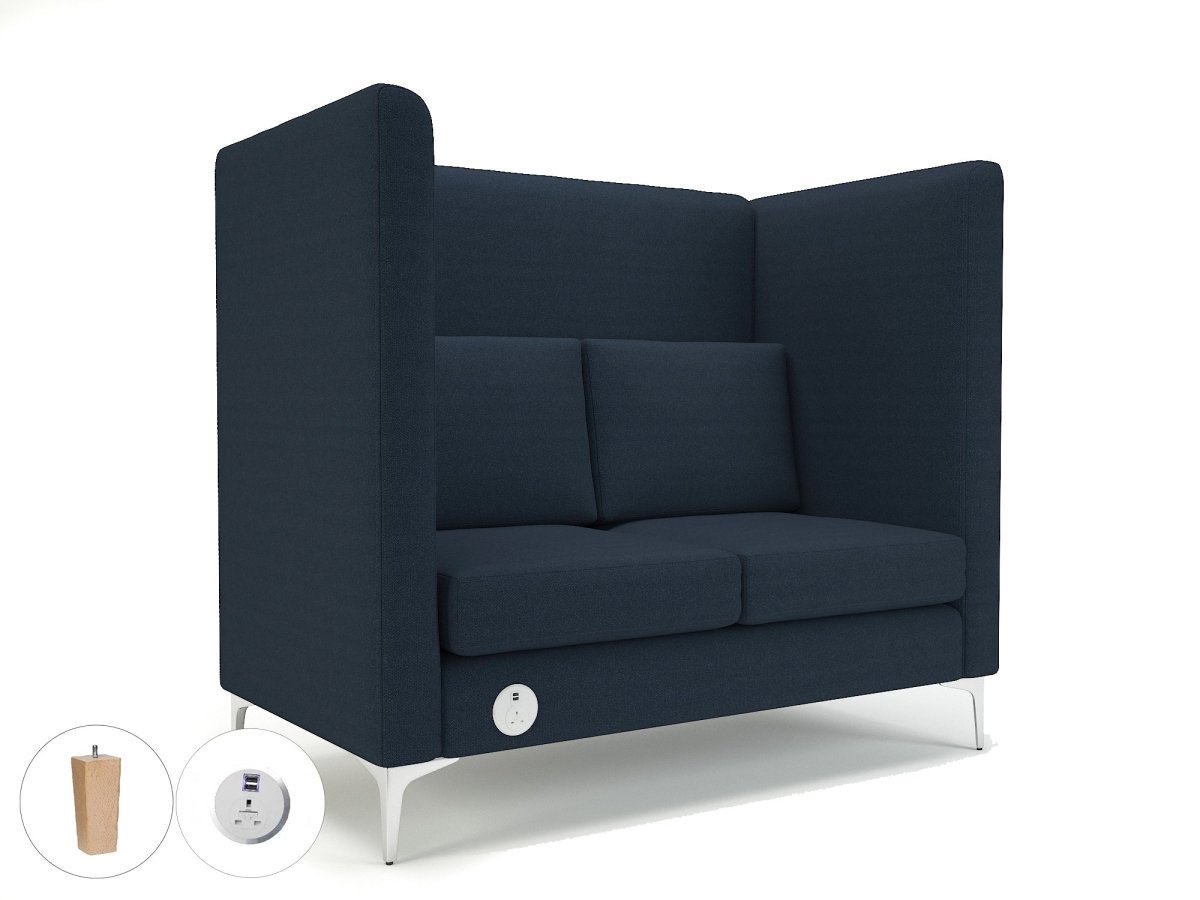 Office furniture altus-128cm-wide-privacy-booth-in-camira-era-fabric-with-socket Dynamic   Colour  