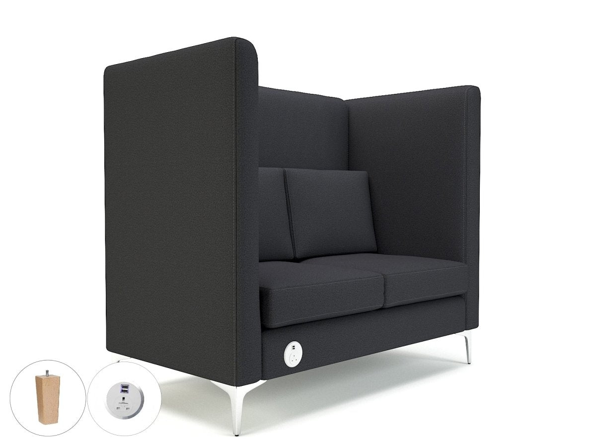 Office furniture altus-128cm-wide-privacy-booth-in-warwick-dolly-fabric-with-socket Dynamic   Colour  