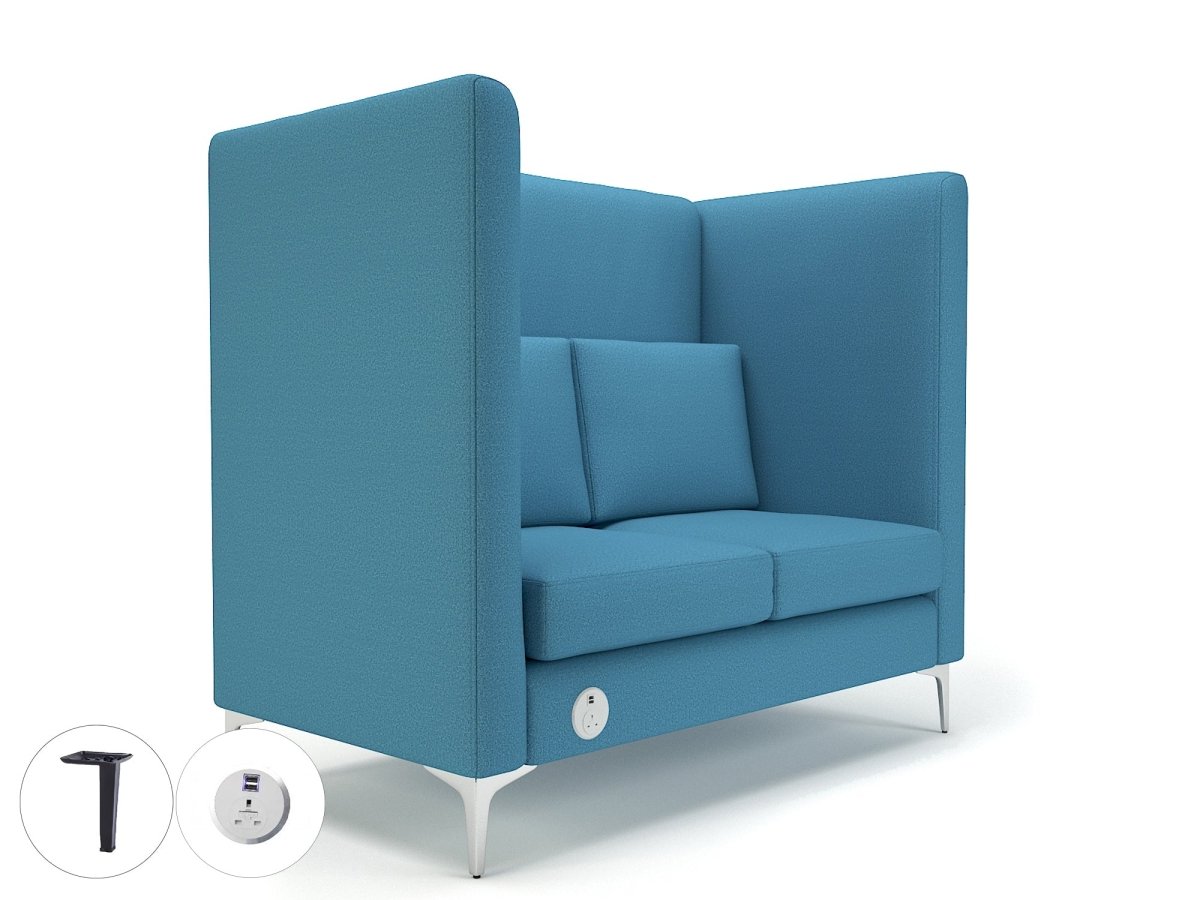 Office furniture altus-128cm-wide-privacy-booth-in-warwick-dolly-fabric-with-socket Dynamic   Colour  