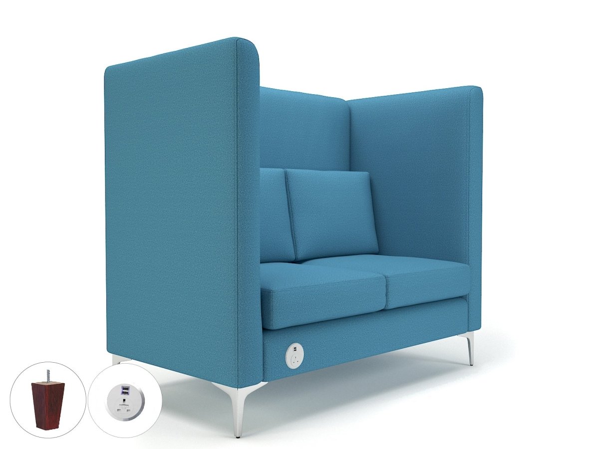 Office furniture altus-128cm-wide-privacy-booth-in-warwick-dolly-fabric-with-socket Dynamic   Colour  