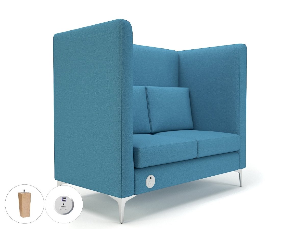 Office furniture altus-128cm-wide-privacy-booth-in-warwick-dolly-fabric-with-socket Dynamic   Colour  