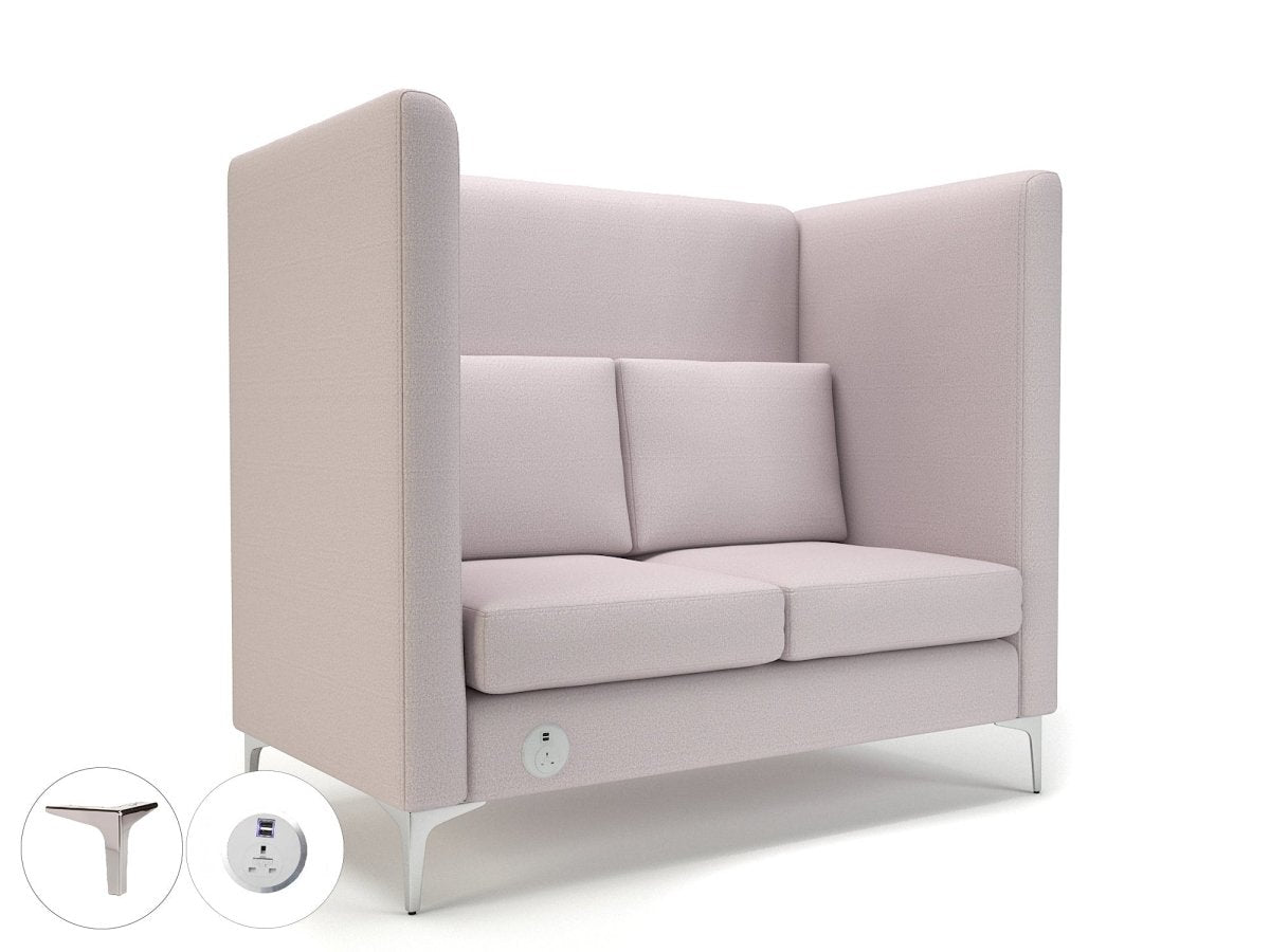 Office furniture altus-128cm-wide-privacy-booth-in-warwick-dolly-fabric-with-socket Dynamic   Colour  