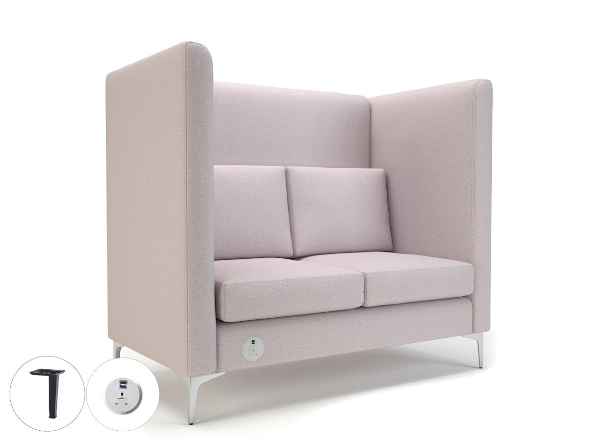 Office furniture altus-128cm-wide-privacy-booth-in-warwick-dolly-fabric-with-socket Dynamic   Colour  
