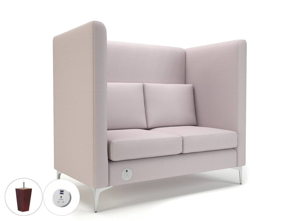 Office furniture altus-128cm-wide-privacy-booth-in-warwick-dolly-fabric-with-socket Dynamic   Colour  