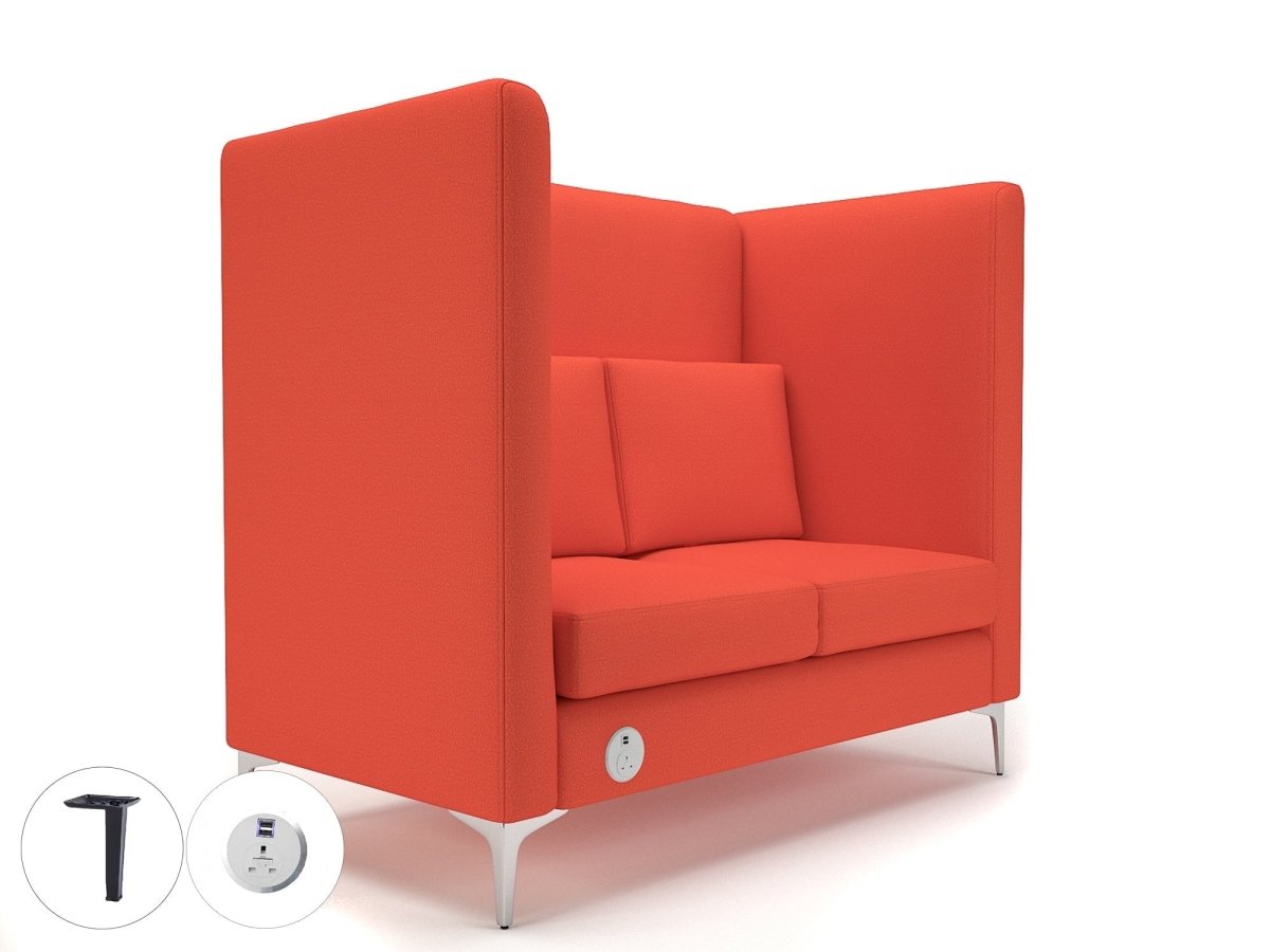 Office furniture altus-128cm-wide-privacy-booth-in-warwick-dolly-fabric-with-socket Dynamic   Colour  