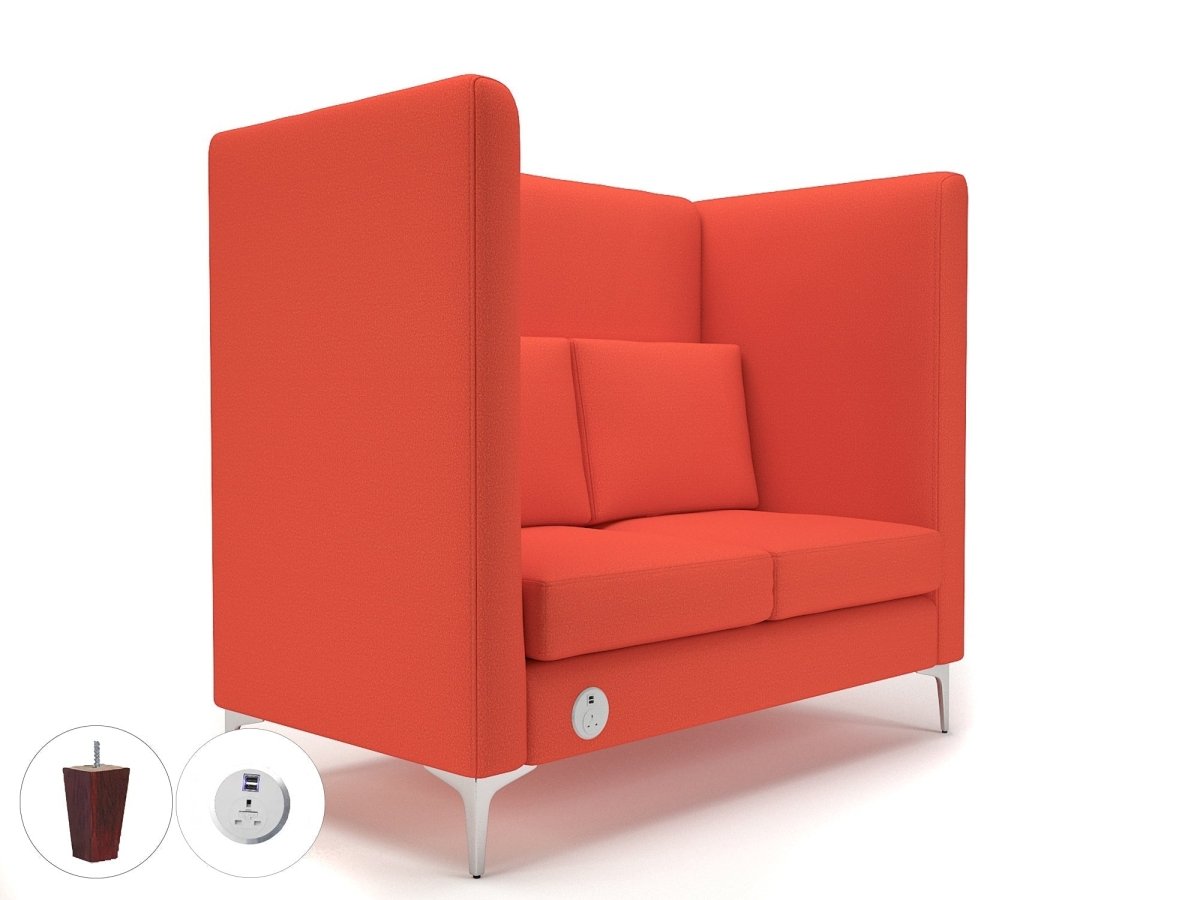Office furniture altus-128cm-wide-privacy-booth-in-warwick-dolly-fabric-with-socket Dynamic   Colour  