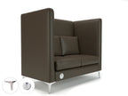 Office furniture altus-128cm-wide-privacy-booth-in-cristina-marrone-ultima-faux-leather-with-socket Dynamic   Colour  