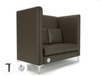 Office furniture altus-128cm-wide-privacy-booth-in-cristina-marrone-ultima-faux-leather-with-socket Dynamic   Colour  