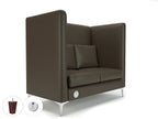 Office furniture altus-128cm-wide-privacy-booth-in-cristina-marrone-ultima-faux-leather-with-socket Dynamic   Colour  