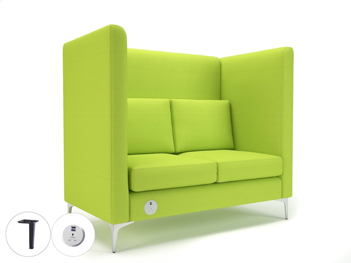 Office furniture altus-128cm-wide-privacy-booth-in-camira-era-fabric-with-socket Dynamic   Colour  