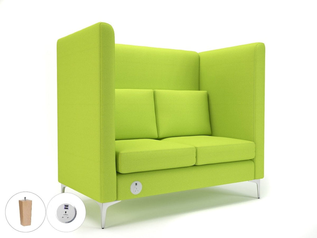 Office furniture altus-128cm-wide-privacy-booth-in-camira-era-fabric-with-socket Dynamic   Colour  