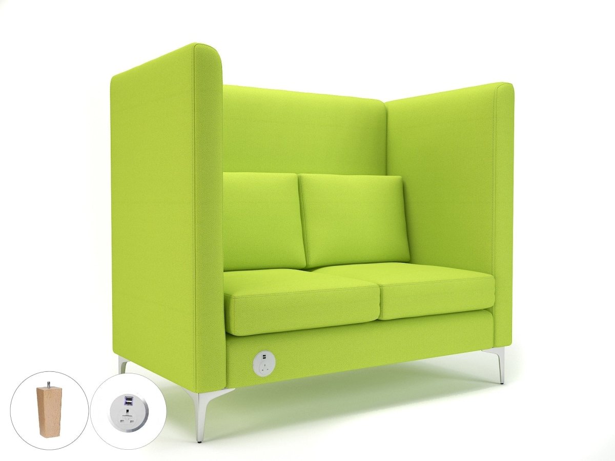 Office furniture altus-128cm-wide-privacy-booth-in-camira-era-fabric-with-socket Dynamic   Colour  
