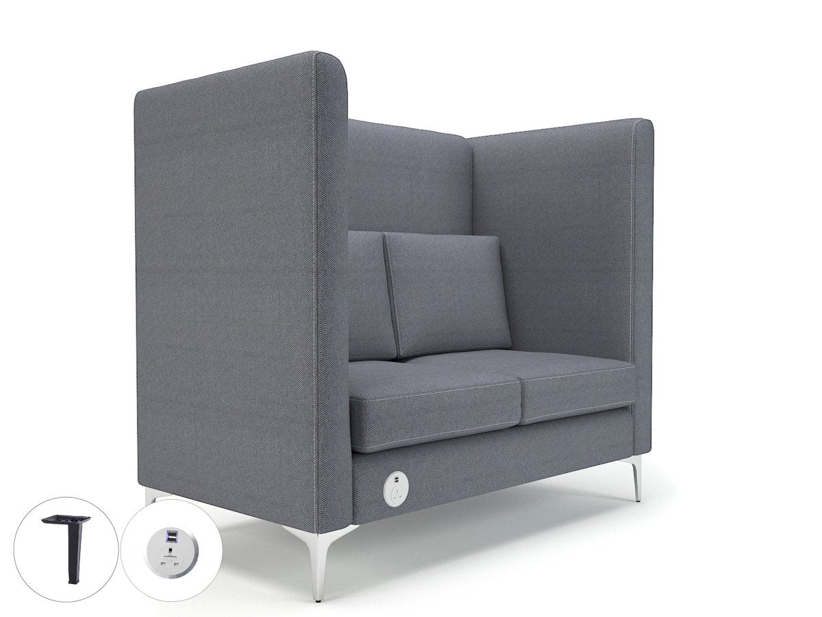 Office furniture altus-128cm-wide-privacy-booth-in-camira-era-fabric-with-socket Dynamic   Colour  