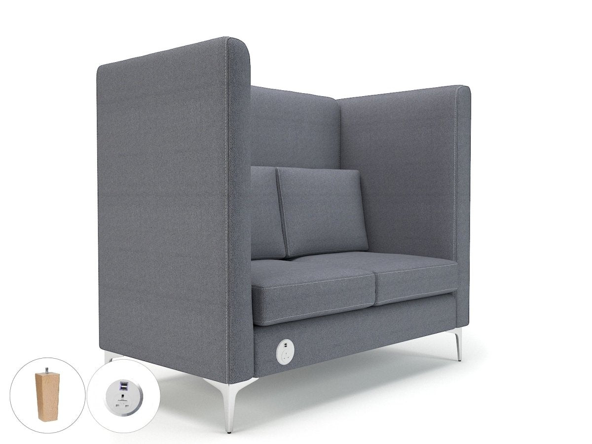Office furniture altus-128cm-wide-privacy-booth-in-camira-era-fabric-with-socket Dynamic   Colour  