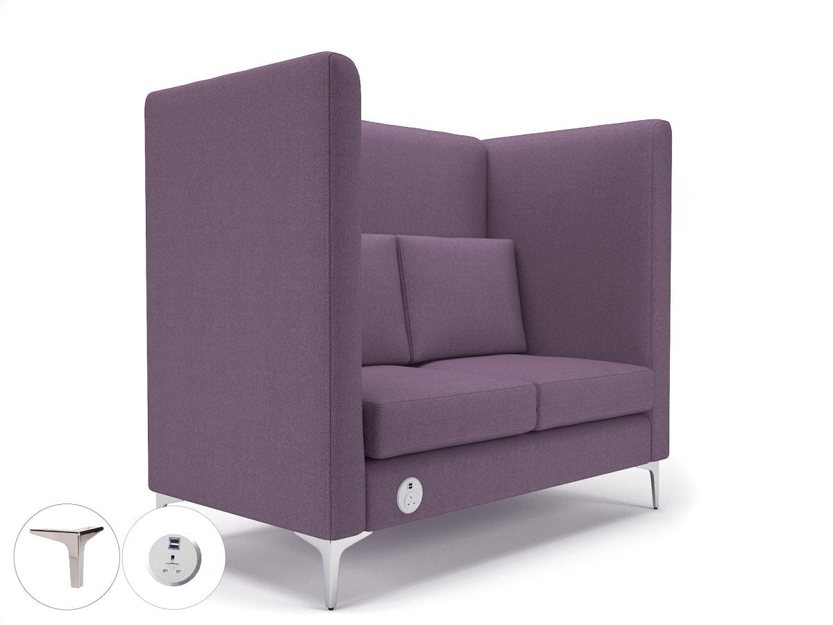 Office furniture altus-128cm-wide-privacy-booth-in-camira-era-fabric-with-socket Dynamic   Colour  