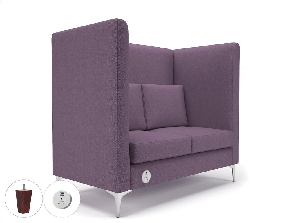 Office furniture altus-128cm-wide-privacy-booth-in-camira-era-fabric-with-socket Dynamic   Colour  