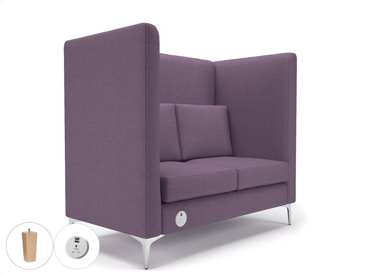 Office furniture altus-128cm-wide-privacy-booth-in-camira-era-fabric-with-socket Dynamic   Colour  