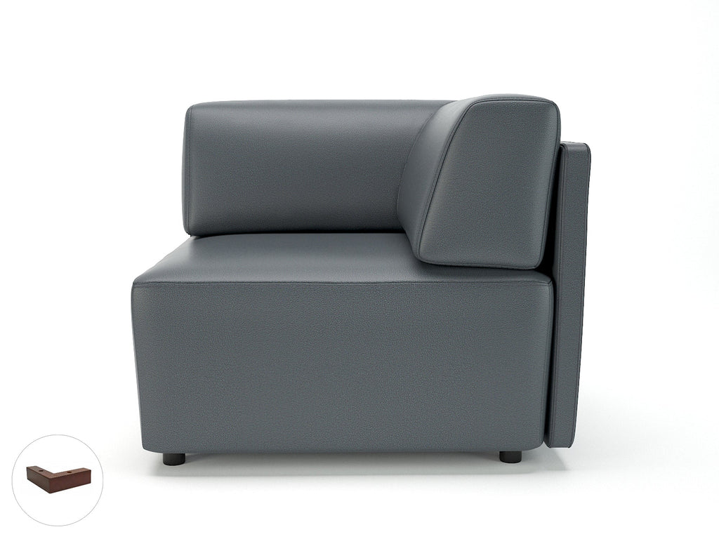 Office furniture loomis-87cm-wide-corner-unit-in-cristina-marrone-ultima-faux-leather Dynamic  Light Wood Colour Chalk 