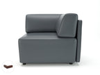 Office furniture loomis-87cm-wide-corner-unit-in-cristina-marrone-ultima-faux-leather Dynamic  Light Wood Colour Chalk 