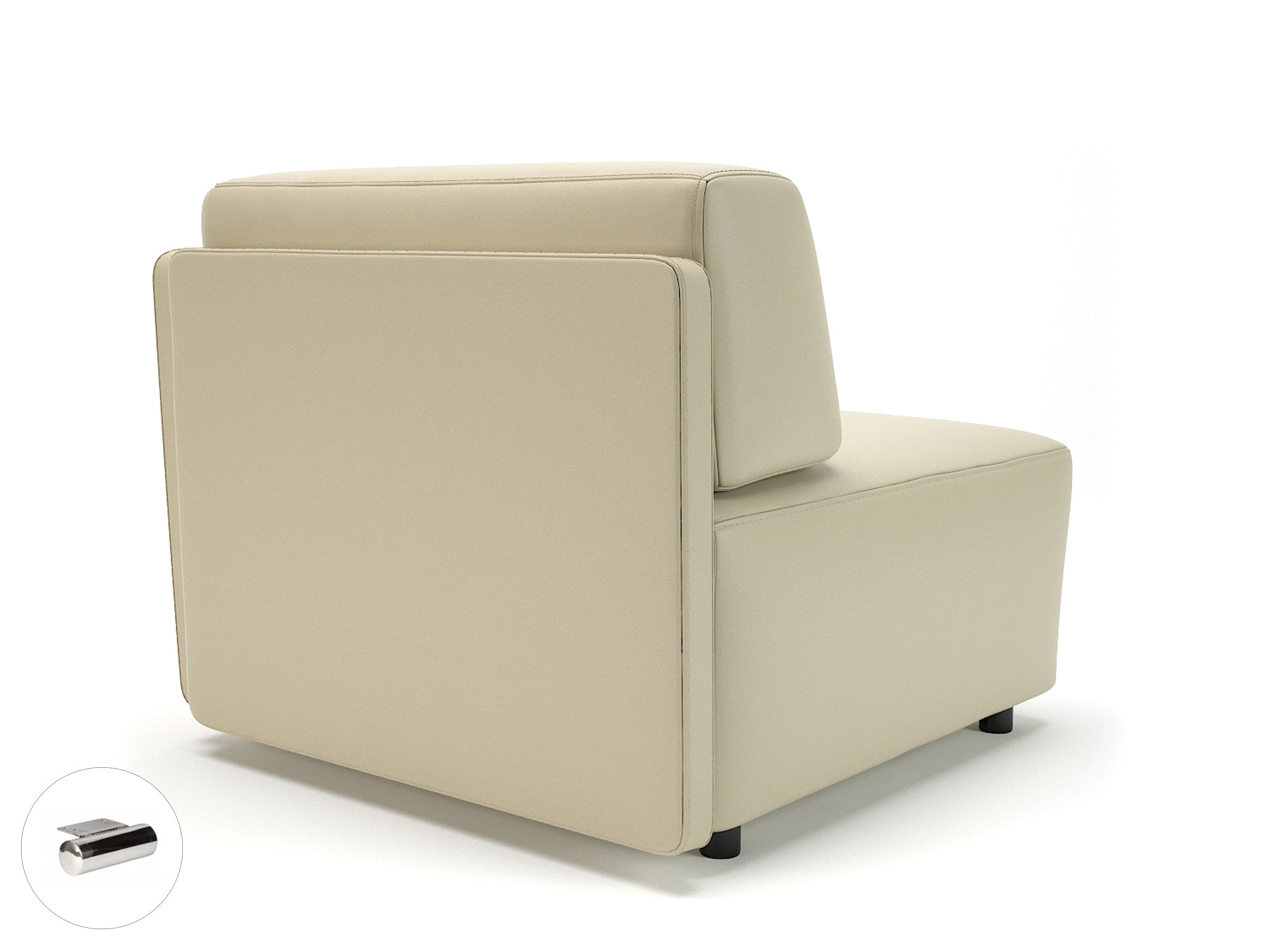 Office furniture loomis-87cm-wide-corner-unit-in-cristina-marrone-ultima-faux-leather Dynamic  Ebony Wood Colour Cream 