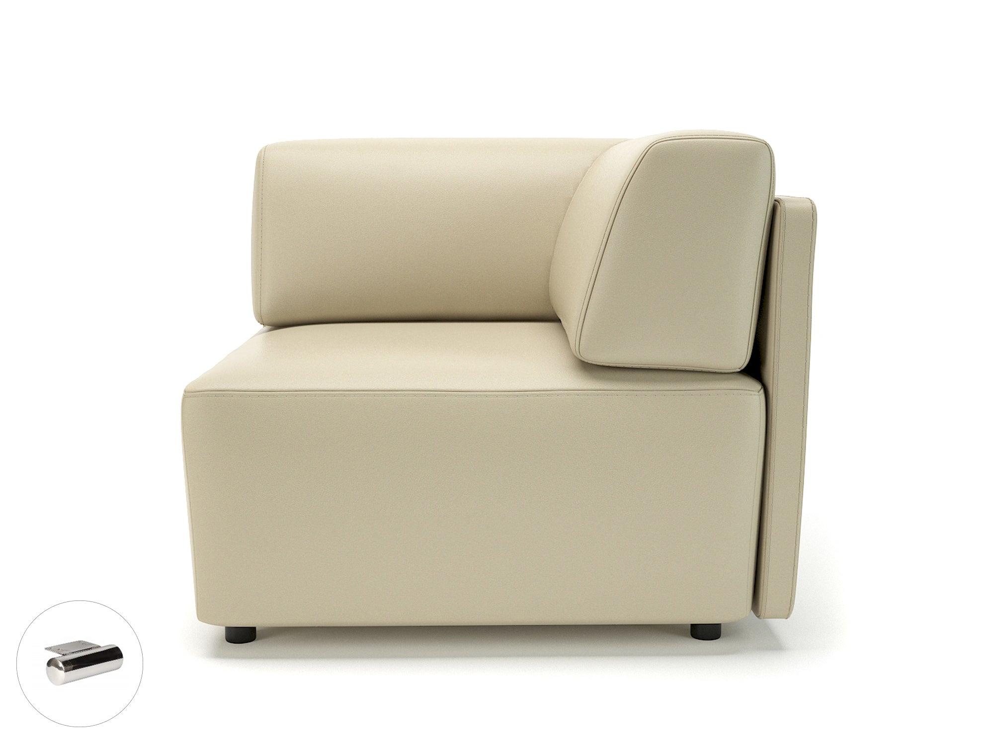 Office furniture loomis-87cm-wide-corner-unit-in-cristina-marrone-ultima-faux-leather Dynamic  Light Wood Colour Cream 