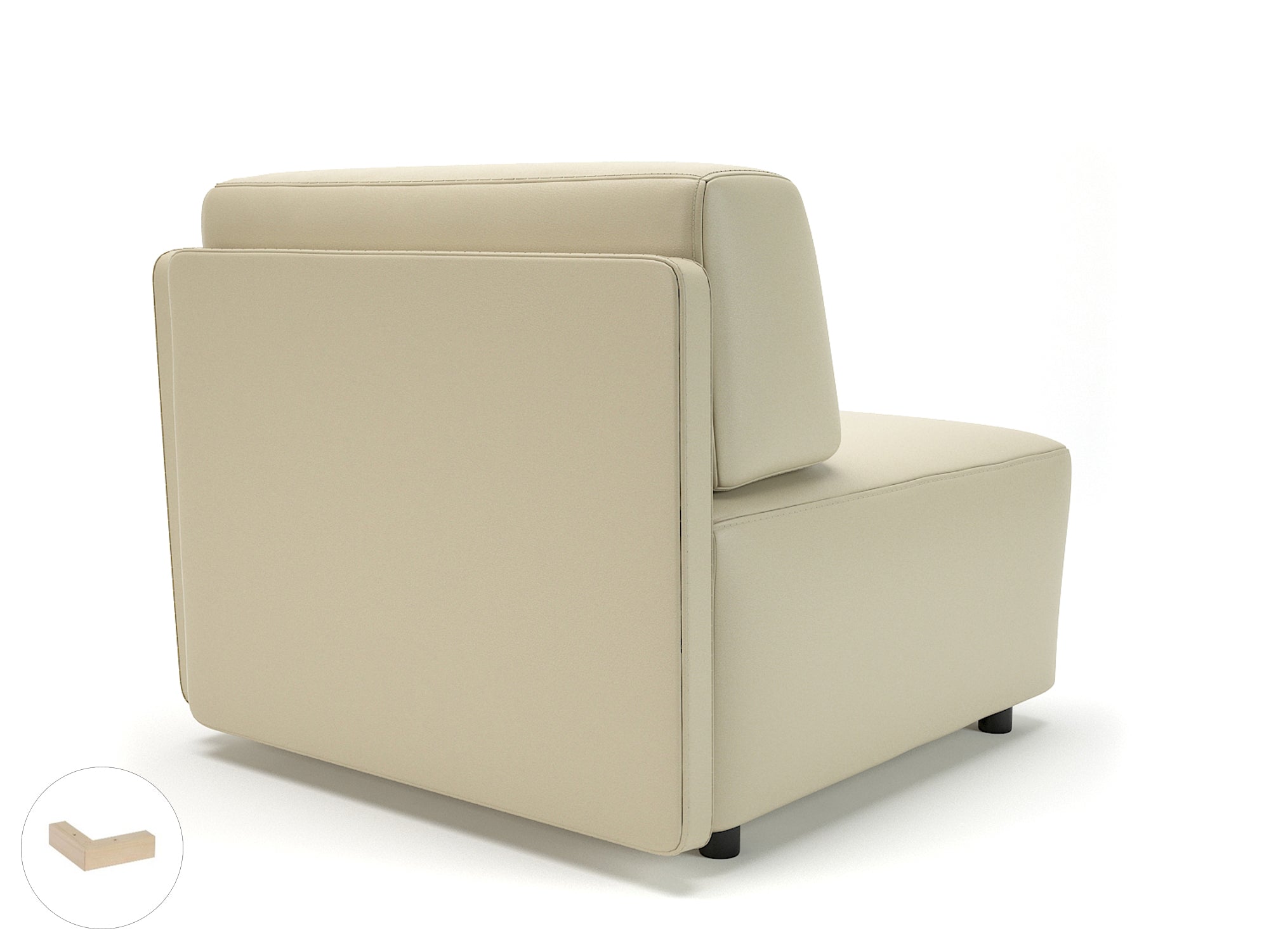 Office furniture loomis-87cm-wide-corner-unit-in-cristina-marrone-ultima-faux-leather Dynamic  Ebony Wood Colour Steel 