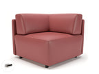 Office furniture loomis-87cm-wide-corner-unit-in-cristina-marrone-ultima-faux-leather Dynamic  Chrome Colour Taupe 