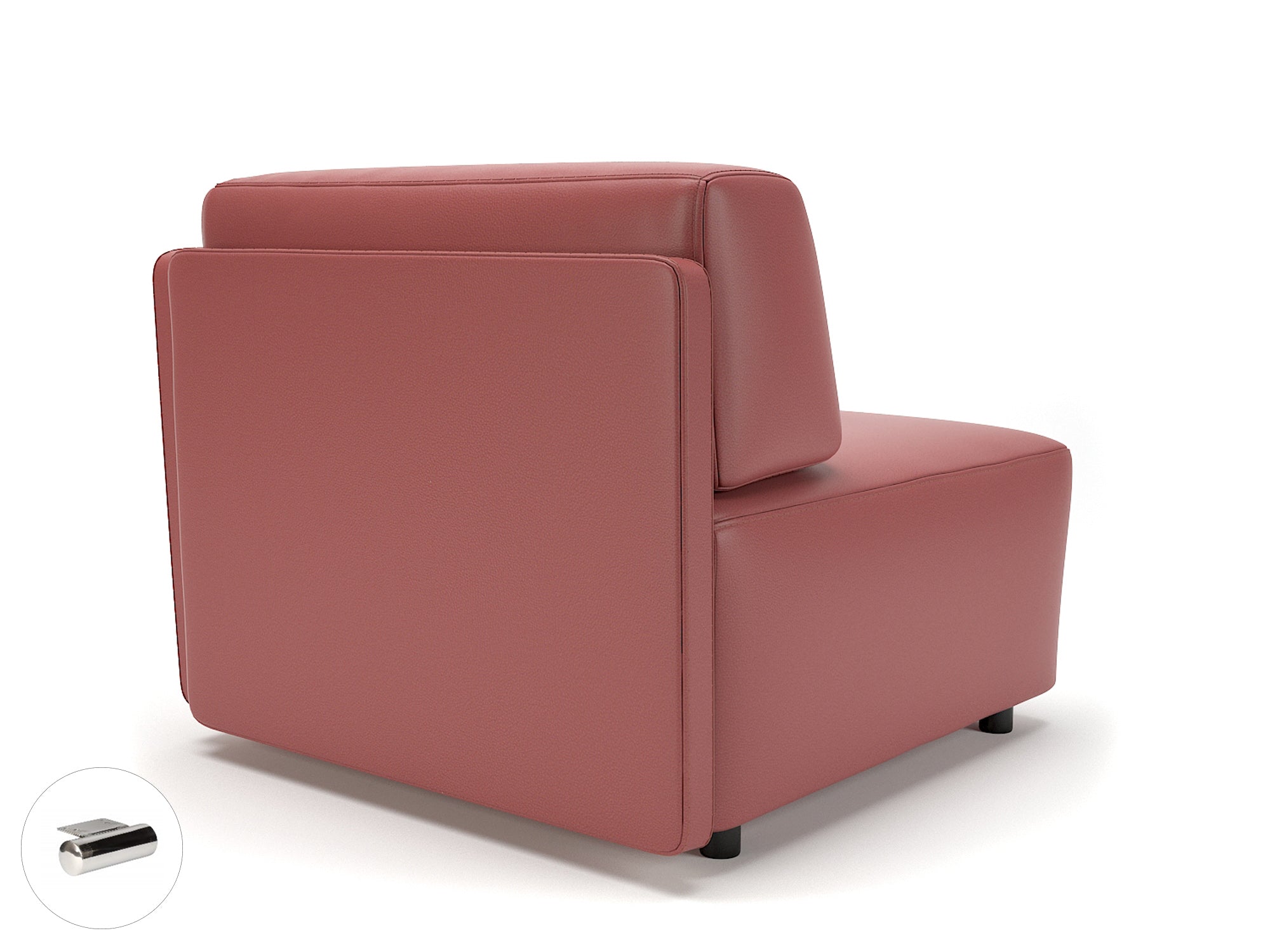 Office furniture loomis-87cm-wide-corner-unit-in-cristina-marrone-ultima-faux-leather Dynamic  Ebony Wood Colour Taupe 