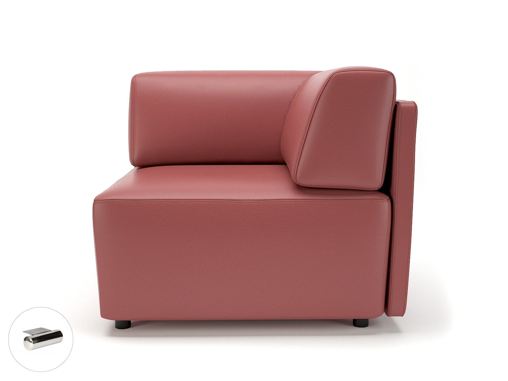 Office furniture loomis-87cm-wide-corner-unit-in-cristina-marrone-ultima-faux-leather Dynamic  Light Wood Colour Taupe 