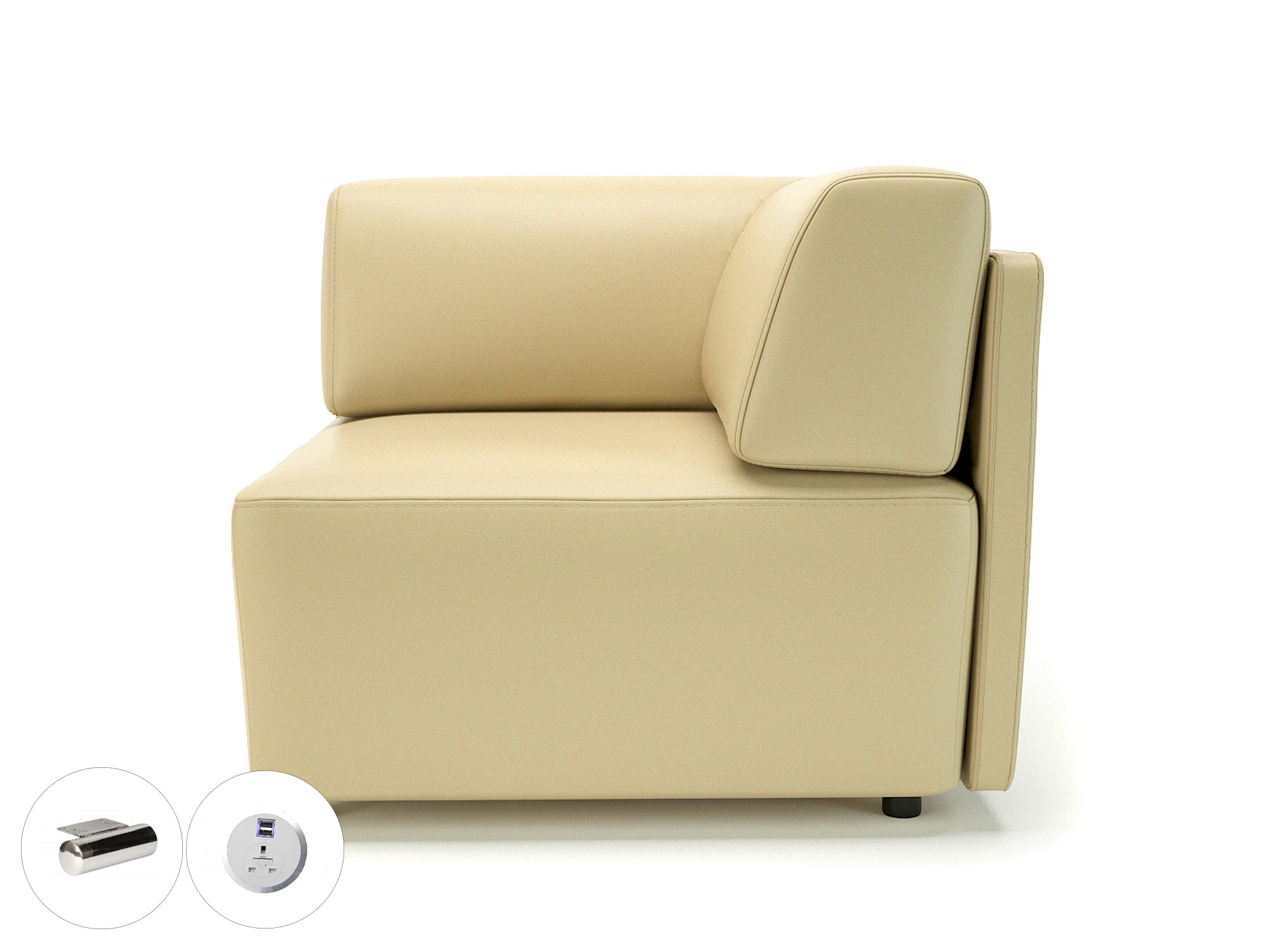 loomis-87cm-wide-corner-unit-in-cristina-marrone-ultima-faux-leather-with-socket Dynamic  Light Wood Colour Taupe 