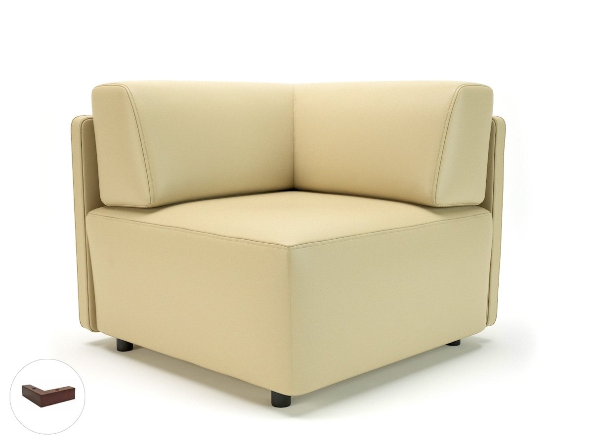 Office furniture loomis-87cm-wide-corner-unit-in-cristina-marrone-ultima-faux-leather Dynamic   Colour  