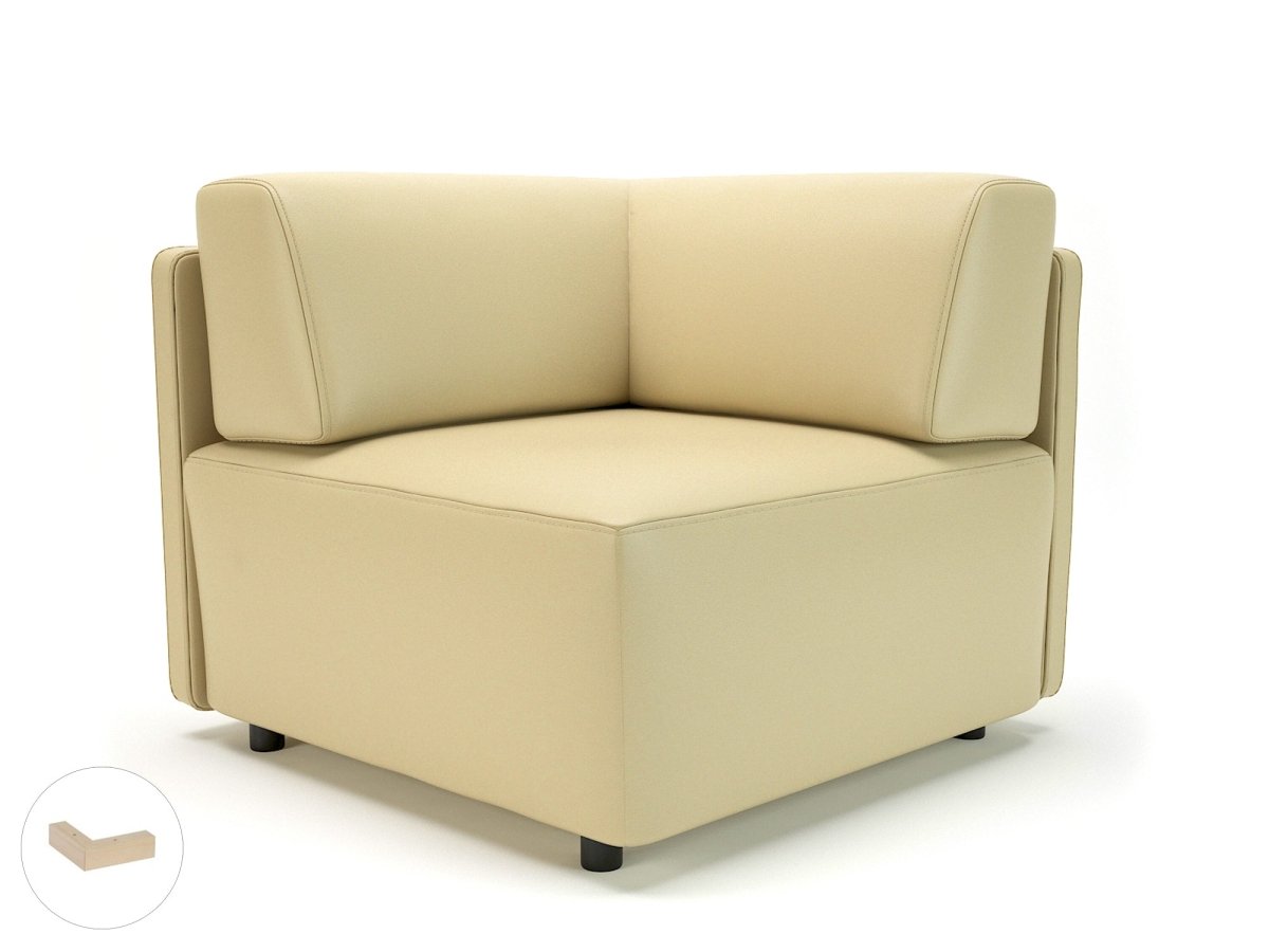 Office furniture loomis-87cm-wide-corner-unit-in-cristina-marrone-ultima-faux-leather Dynamic   Colour  