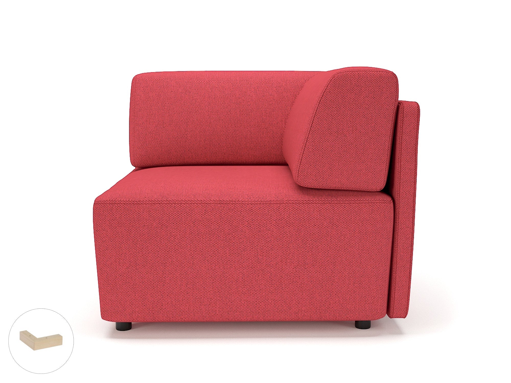 Office furniture loomis-87cm-wide-corner-unit-in-camira-era-fabric Dynamic  Light Wood Colour Forward 