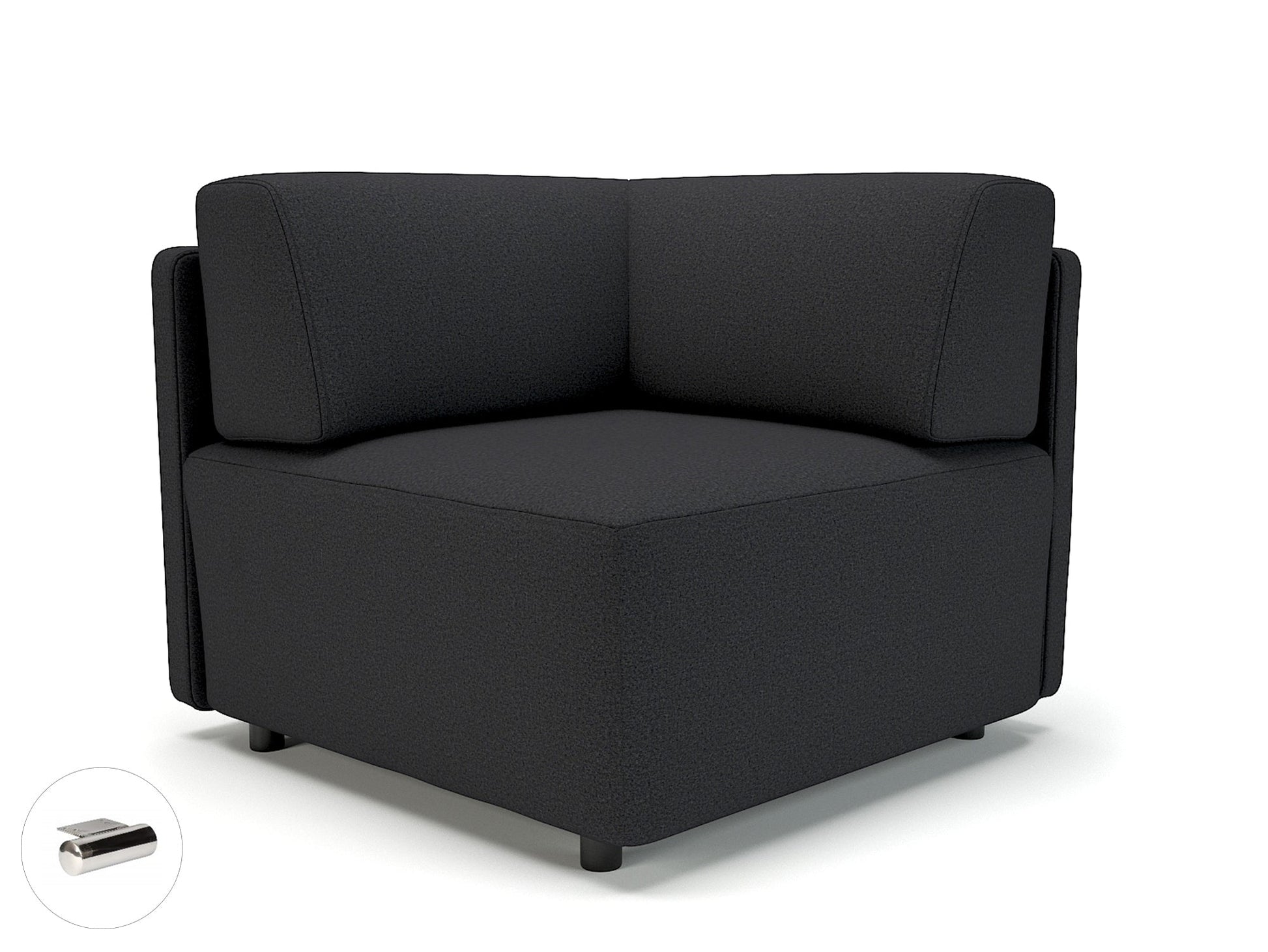 Office furniture loomis-87cm-wide-corner-unit-in-warwick-dolly-fabric Dynamic  Chrome Colour Lagoon 