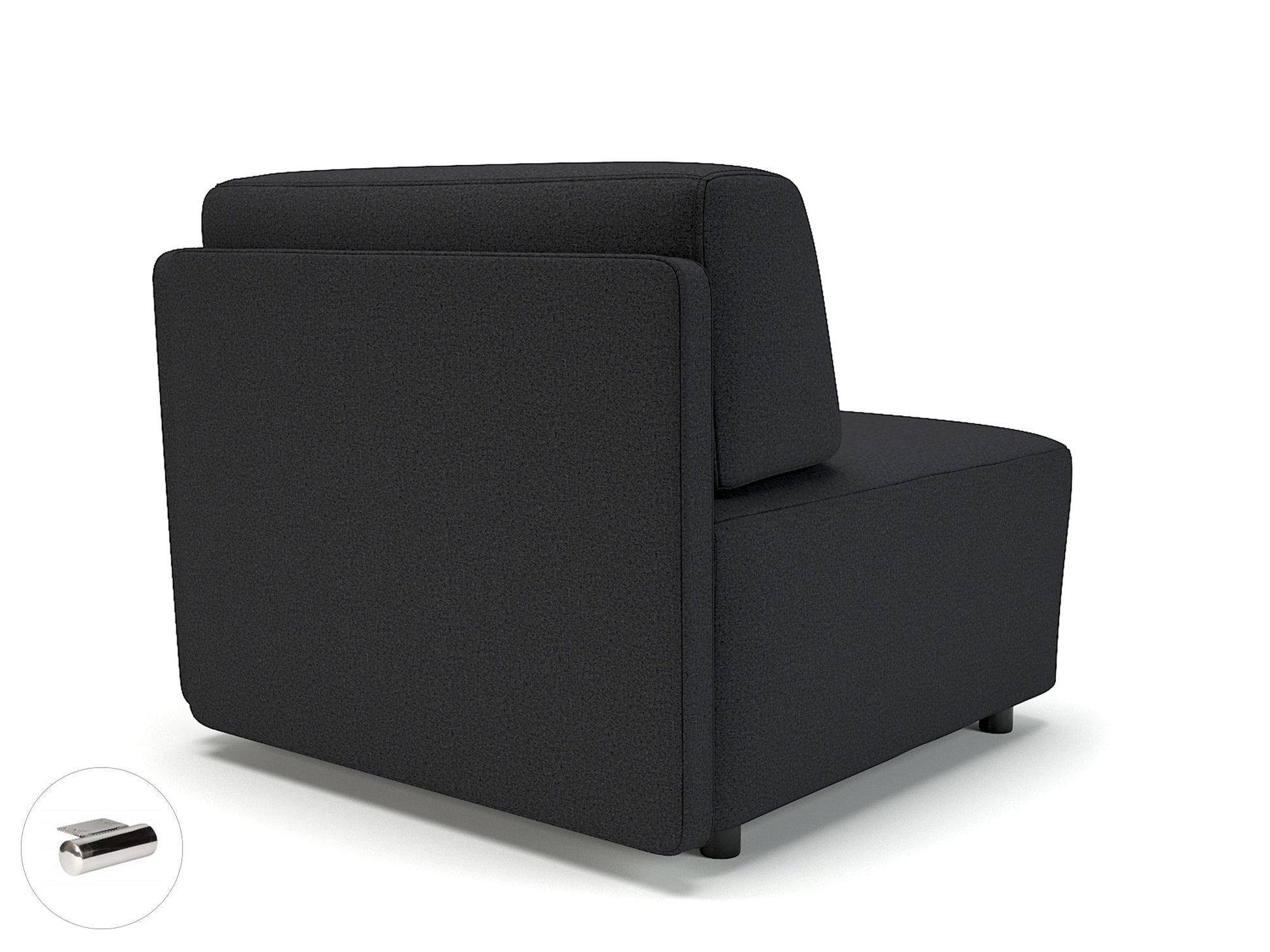 Office furniture loomis-87cm-wide-corner-unit-in-warwick-dolly-fabric Dynamic  Ebony Wood Colour Lagoon 