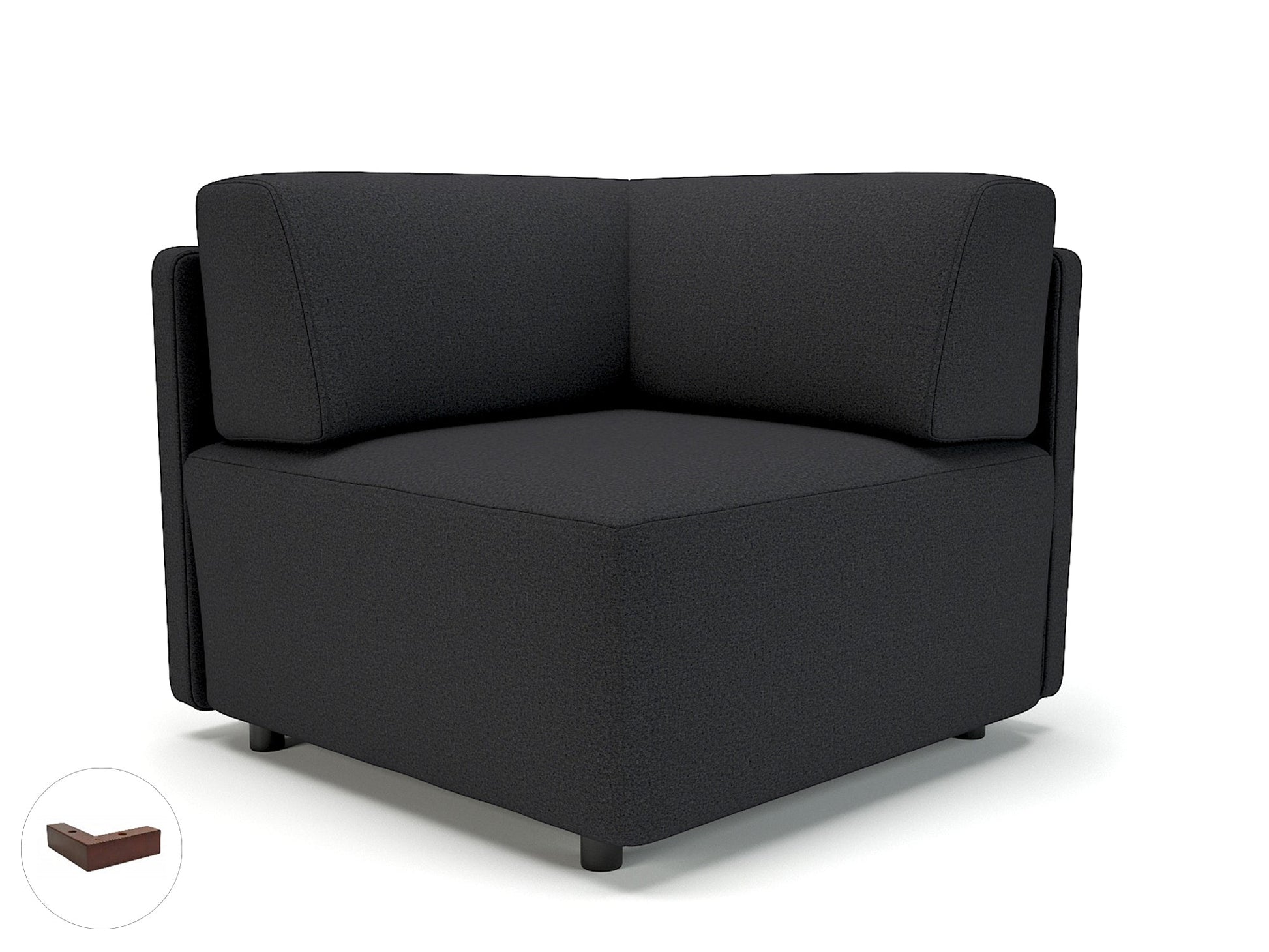 Office furniture loomis-87cm-wide-corner-unit-in-warwick-dolly-fabric Dynamic  Chrome Colour Linen 