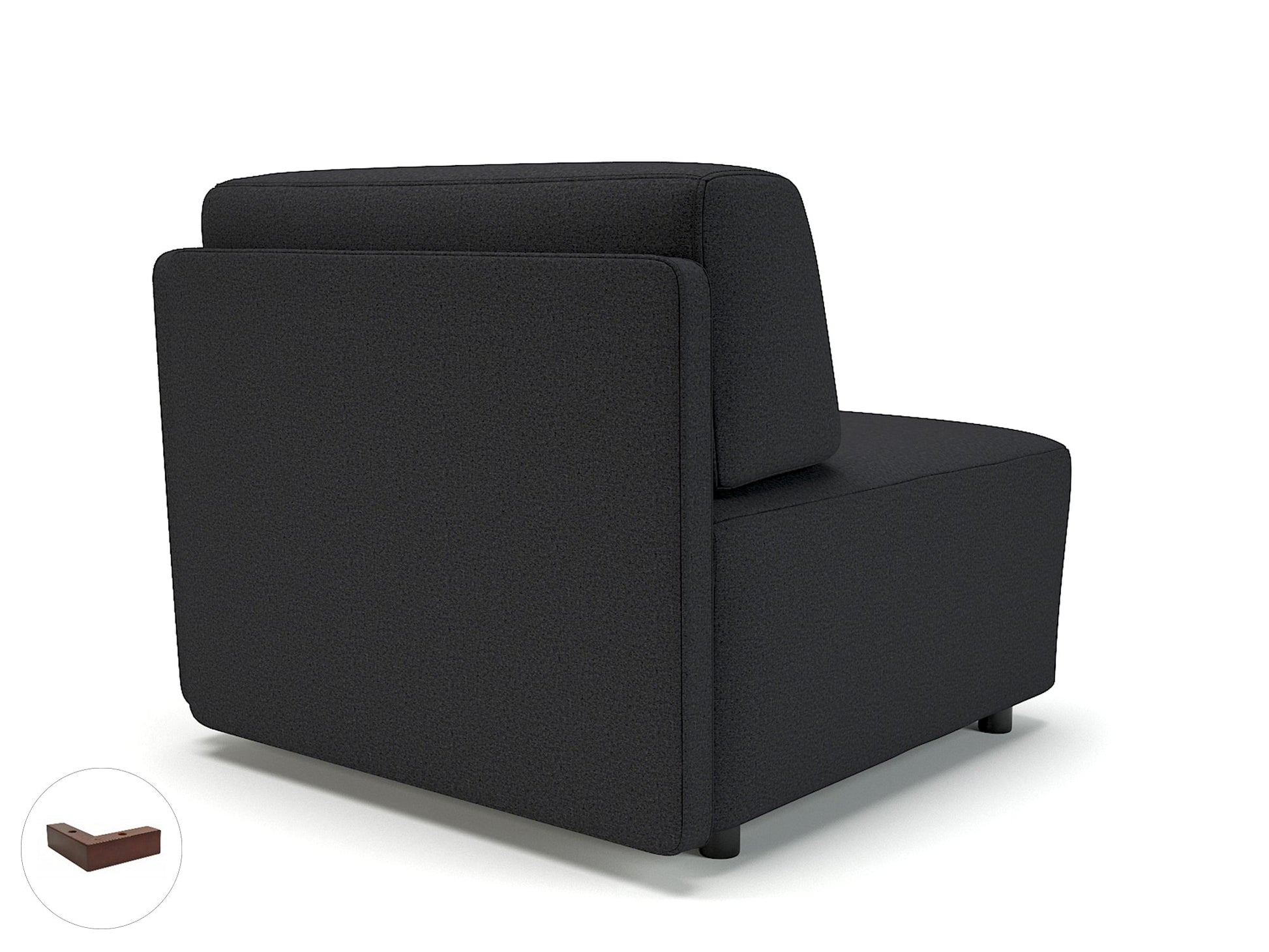 Office furniture loomis-87cm-wide-corner-unit-in-warwick-dolly-fabric Dynamic  Ebony Wood Colour Linen 