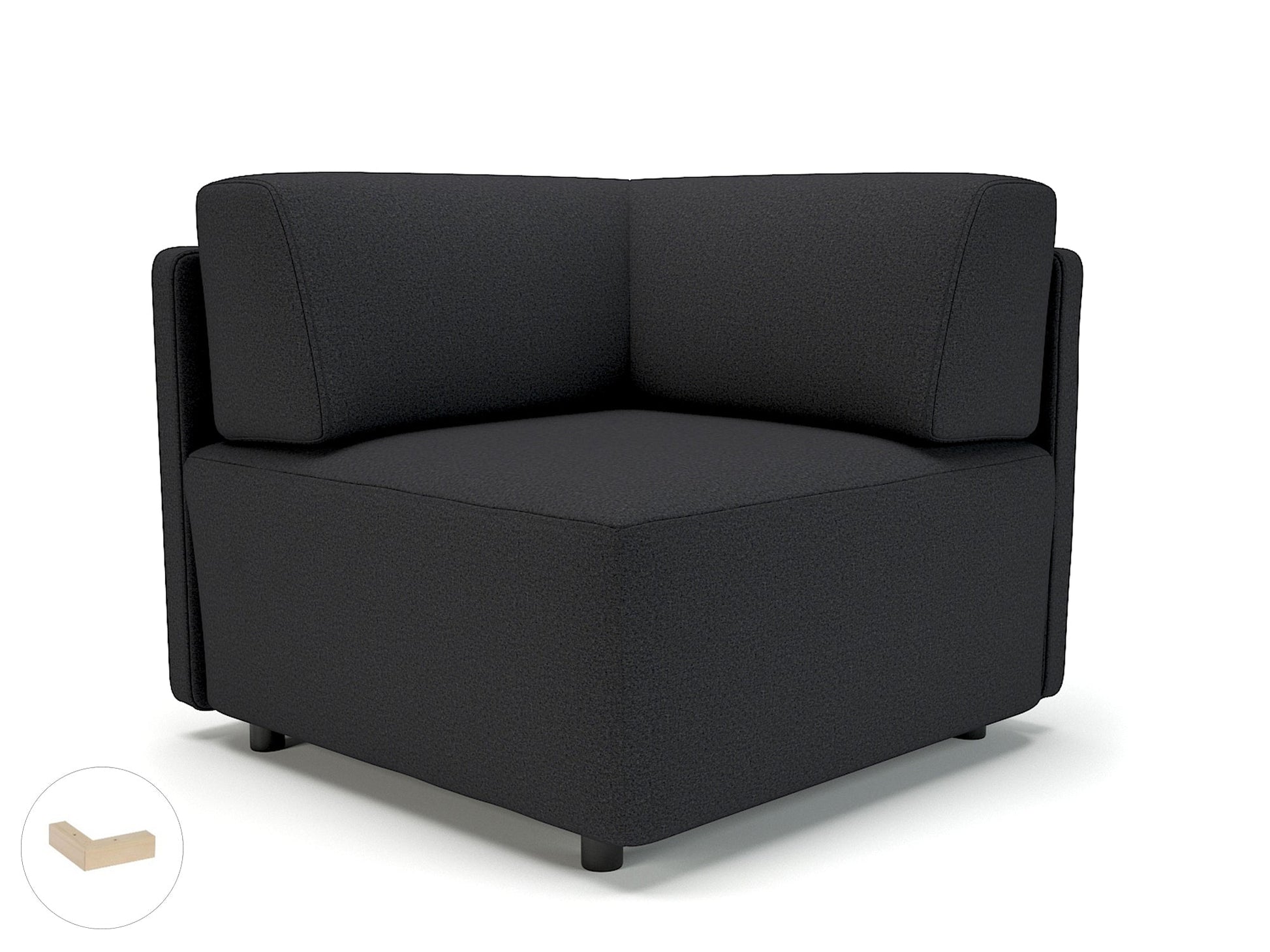 Office furniture loomis-87cm-wide-corner-unit-in-warwick-dolly-fabric Dynamic  Chrome Colour Marmalade 