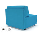 Office furniture loomis-87cm-wide-corner-unit-in-camira-era-fabric-with-socket Dynamic  Ebony Wood Colour Forward 