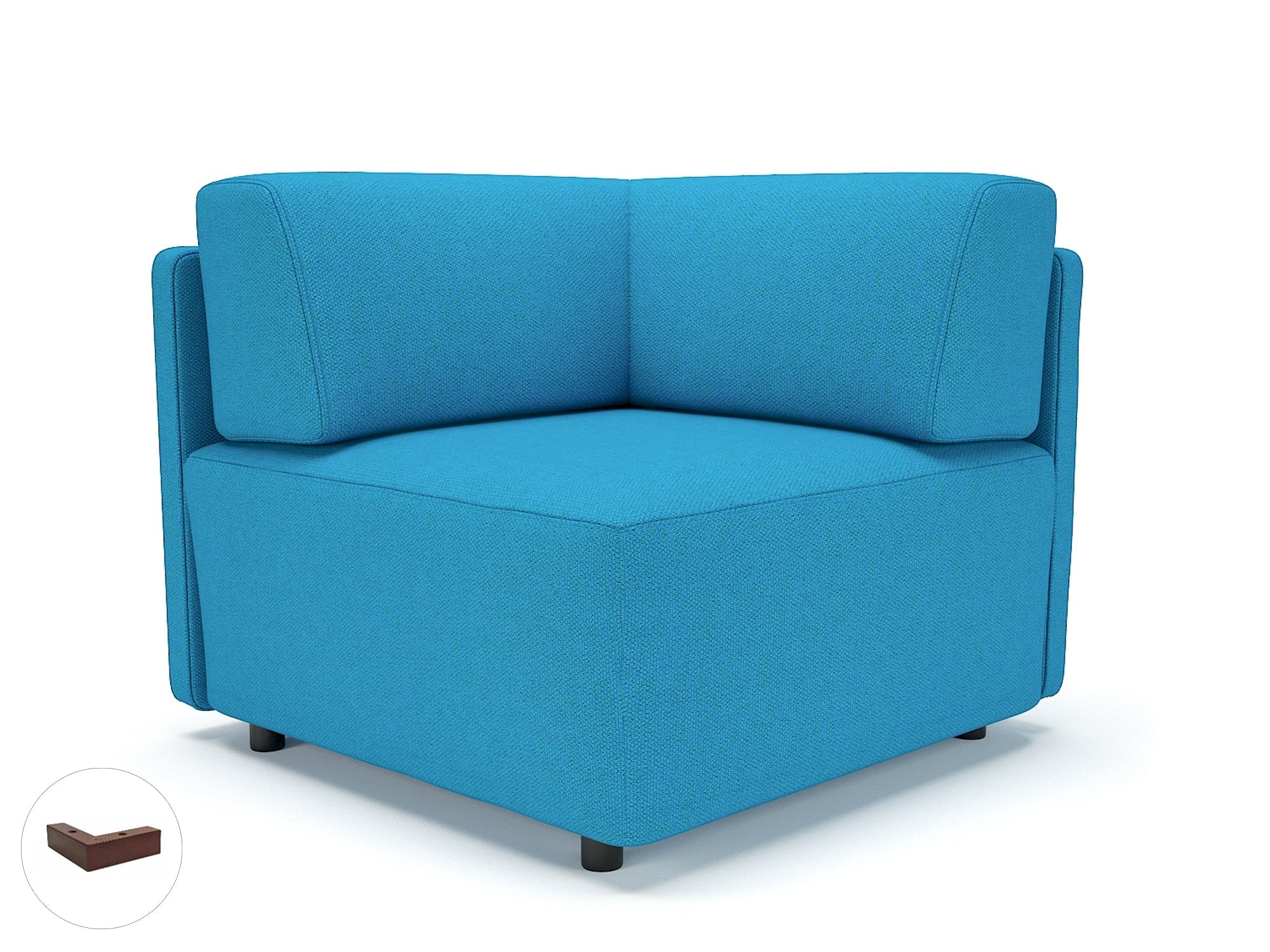 Office furniture loomis-87cm-wide-corner-unit-in-camira-era-fabric Dynamic  Chrome Colour Perennial 