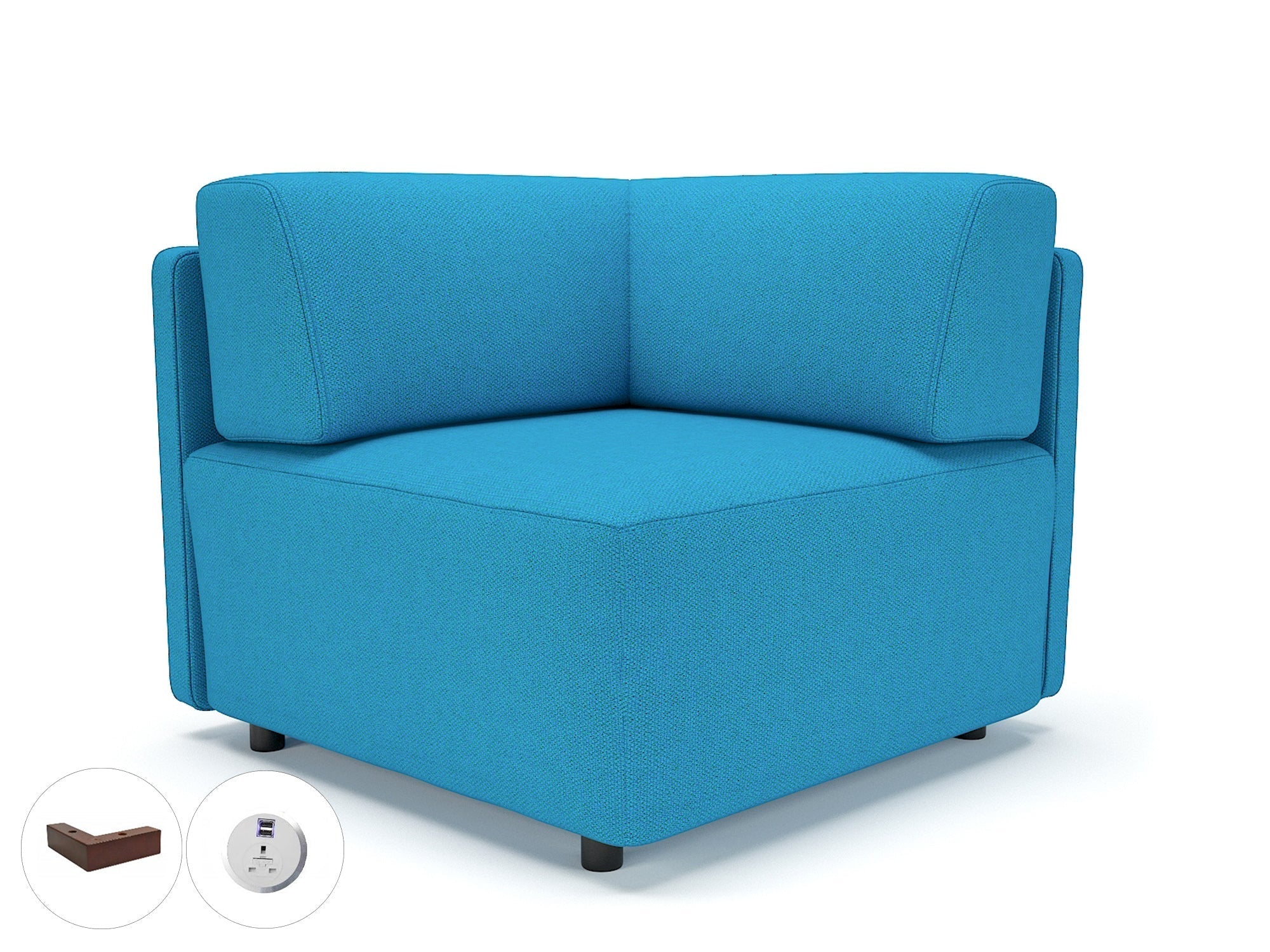 Office furniture loomis-87cm-wide-corner-unit-in-camira-era-fabric-with-socket Dynamic  Chrome Colour History 