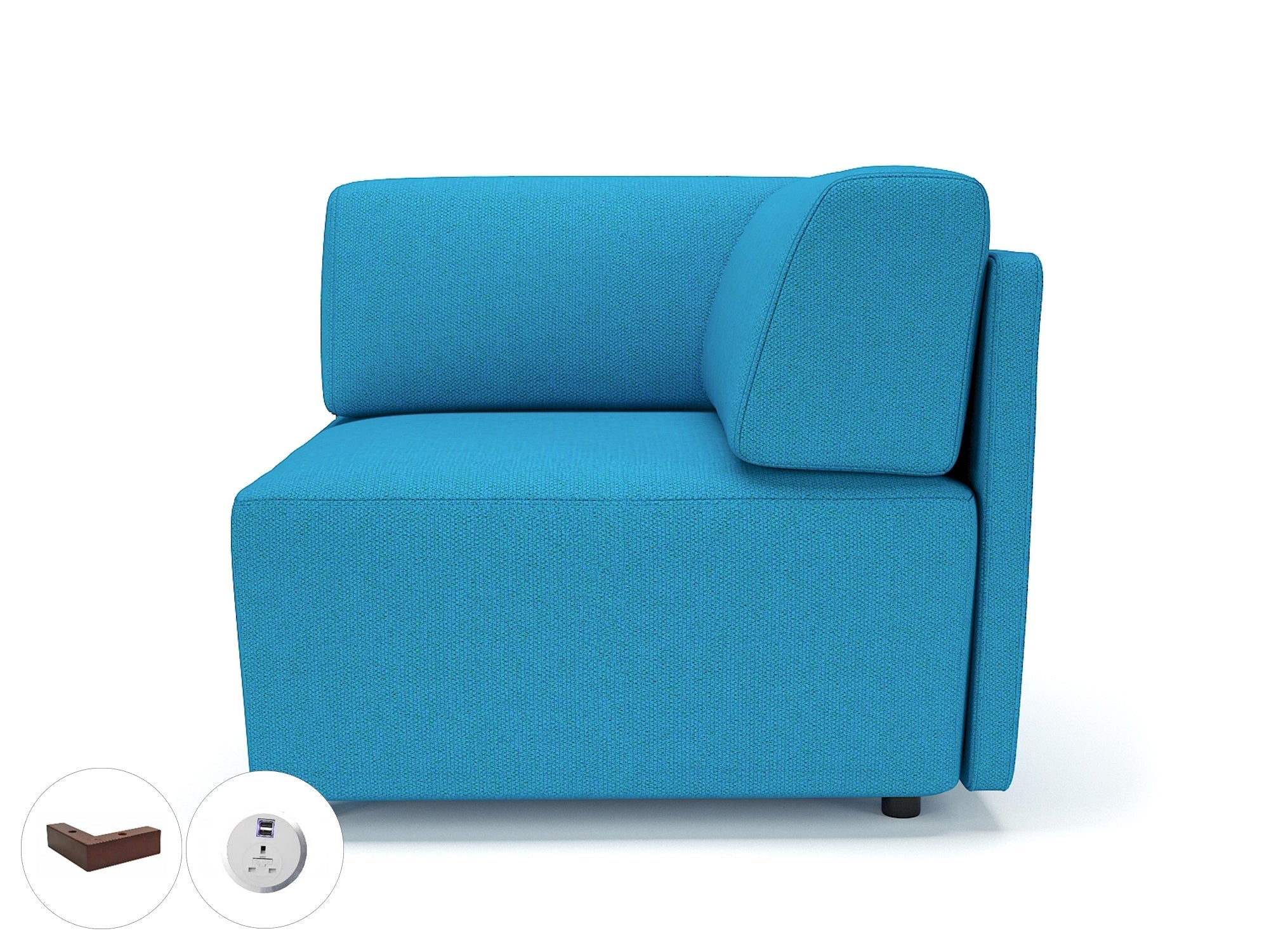 Office furniture loomis-87cm-wide-corner-unit-in-camira-era-fabric-with-socket Dynamic  Light Wood Colour History 