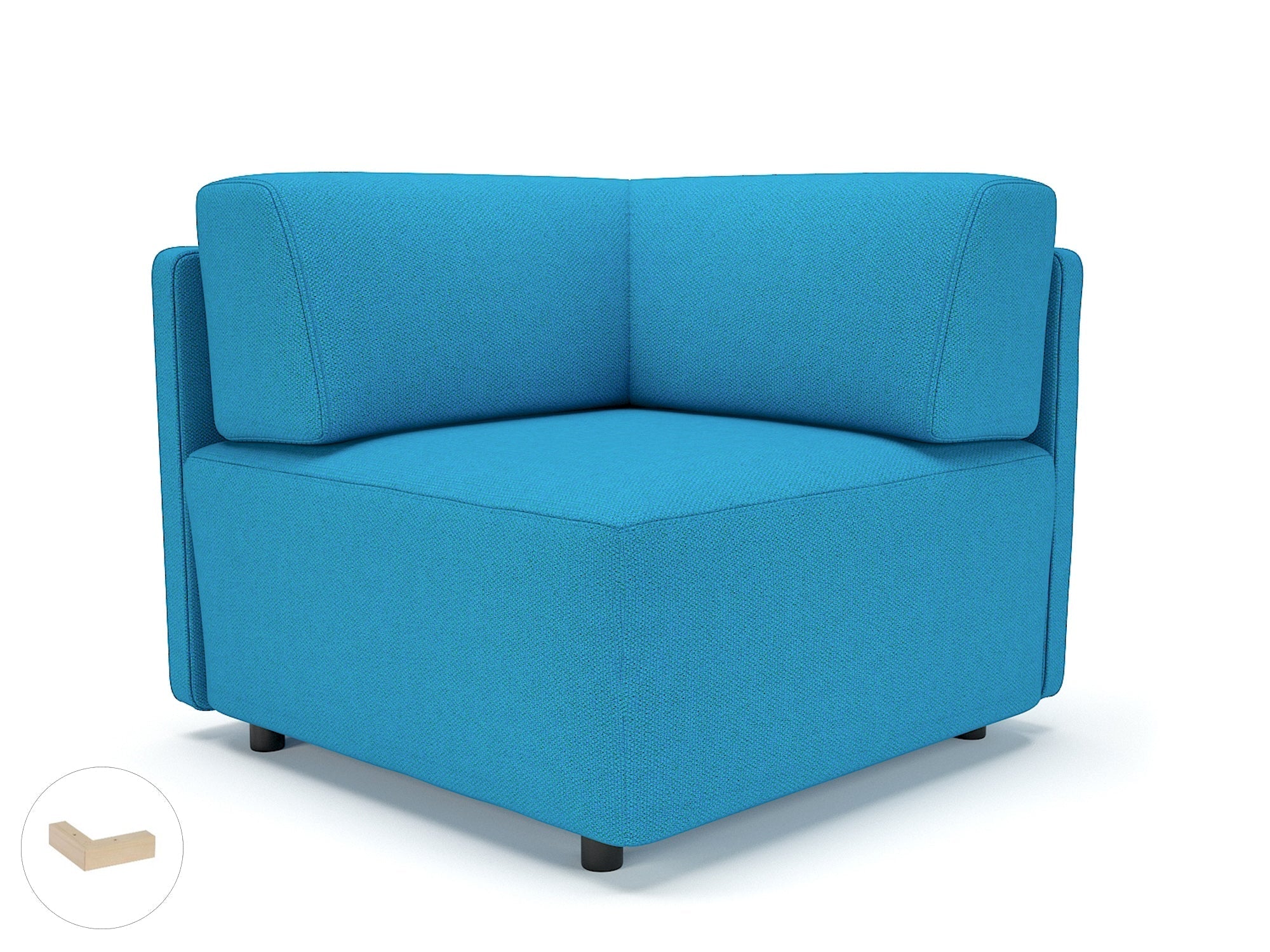 Office furniture loomis-87cm-wide-corner-unit-in-camira-era-fabric Dynamic  Chrome Colour Period 