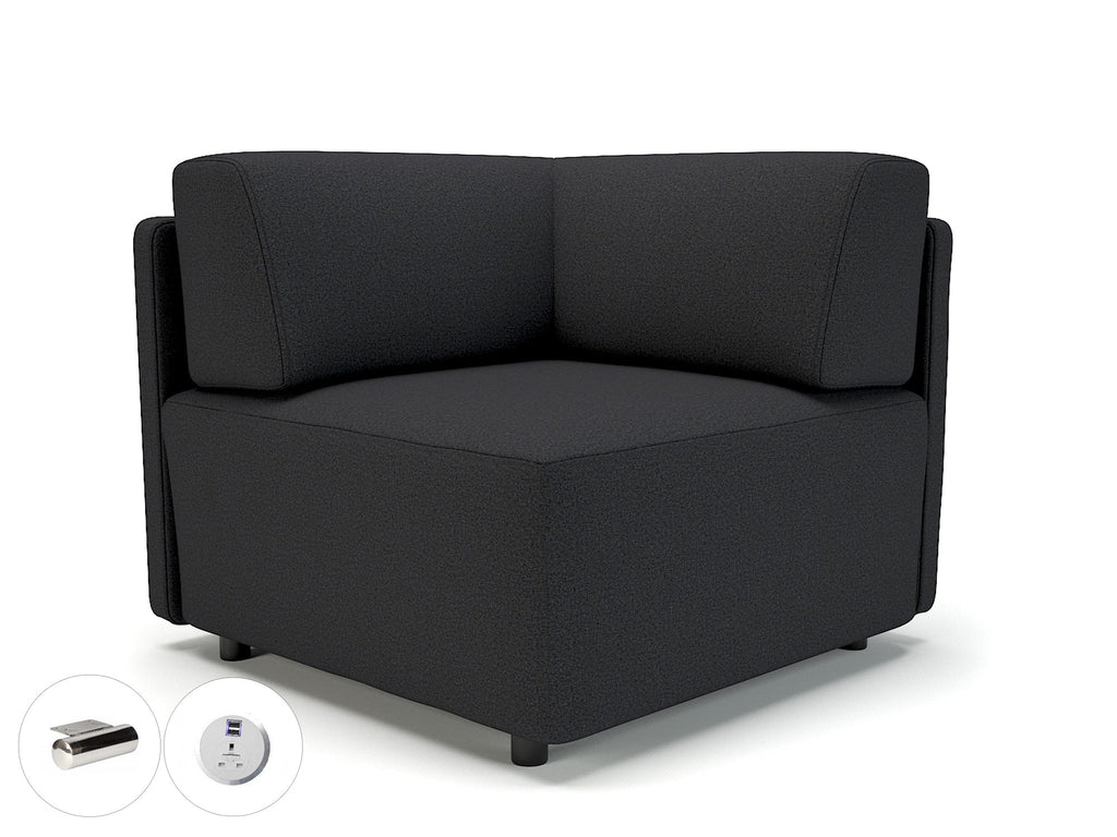 Office furniture loomis-87cm-wide-corner-unit-in-warwick-dolly-fabric-with-socket Dynamic  Chrome Colour Ebony 