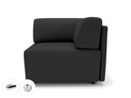 Office furniture loomis-87cm-wide-corner-unit-in-warwick-dolly-fabric-with-socket Dynamic  Light Wood Colour Ebony 