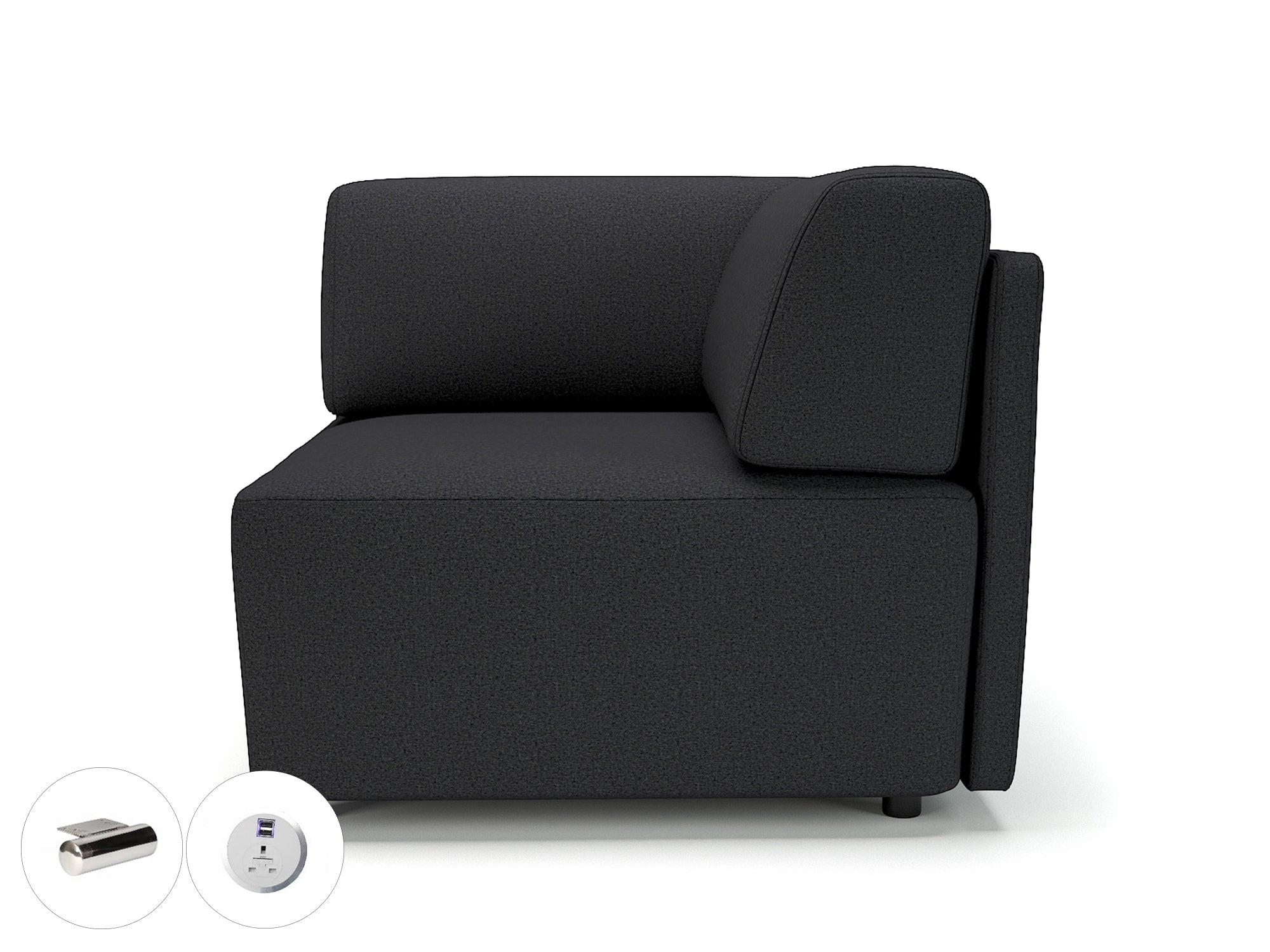 Office furniture loomis-87cm-wide-corner-unit-in-warwick-dolly-fabric-with-socket Dynamic  Light Wood Colour Ebony 
