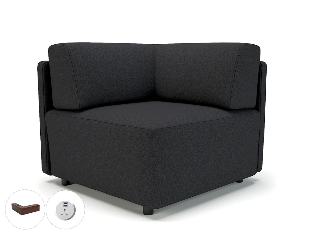 Office furniture loomis-87cm-wide-corner-unit-in-warwick-dolly-fabric-with-socket Dynamic  Chrome Colour Lagoon 