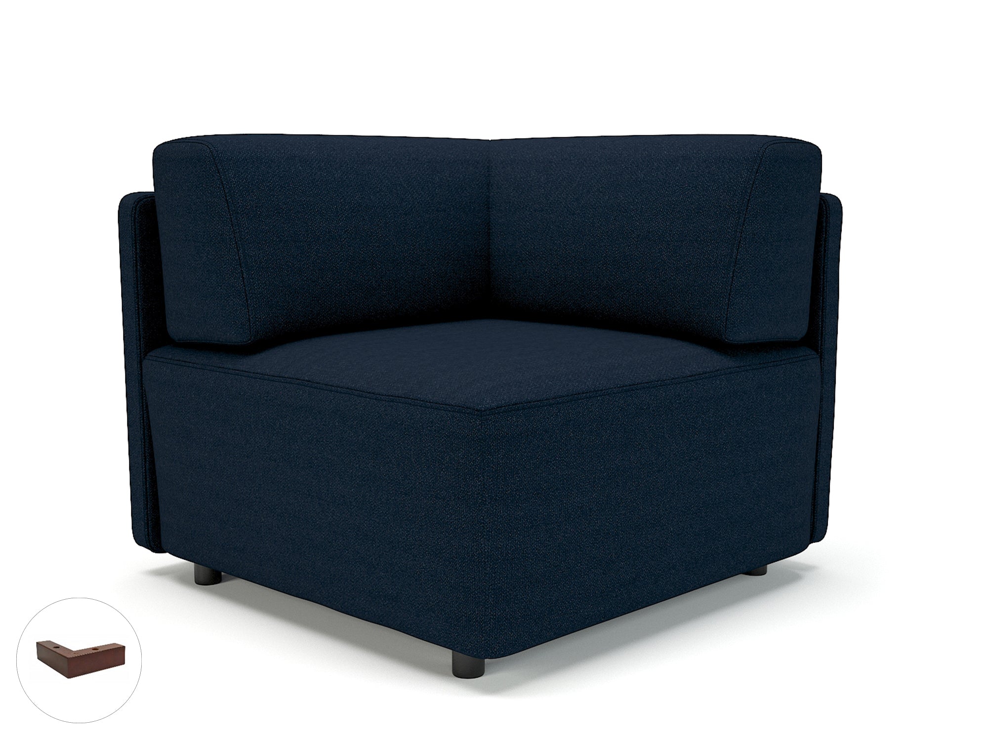 Office furniture loomis-87cm-wide-corner-unit-in-camira-era-fabric Dynamic  Chrome Colour Prime 