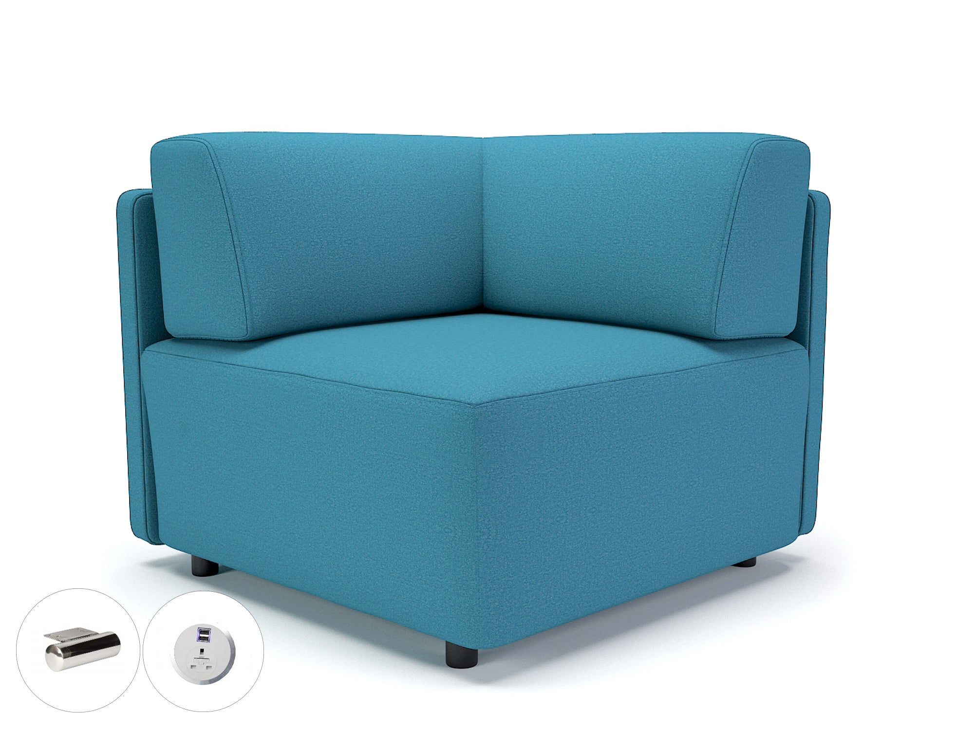 Office furniture loomis-87cm-wide-corner-unit-in-warwick-dolly-fabric-with-socket Dynamic  Chrome Colour Linen 