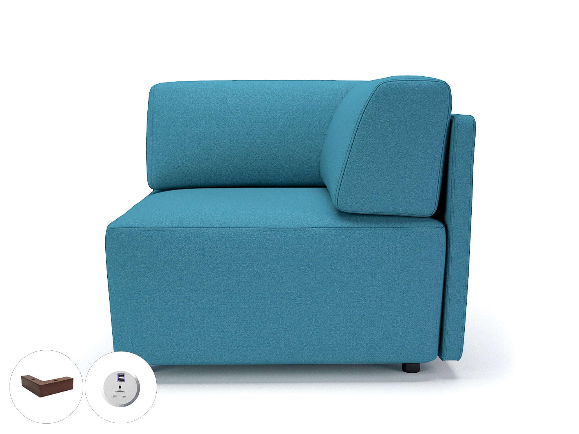 Office furniture loomis-87cm-wide-corner-unit-in-warwick-dolly-fabric-with-socket Dynamic  Light Wood Colour Marmalade 